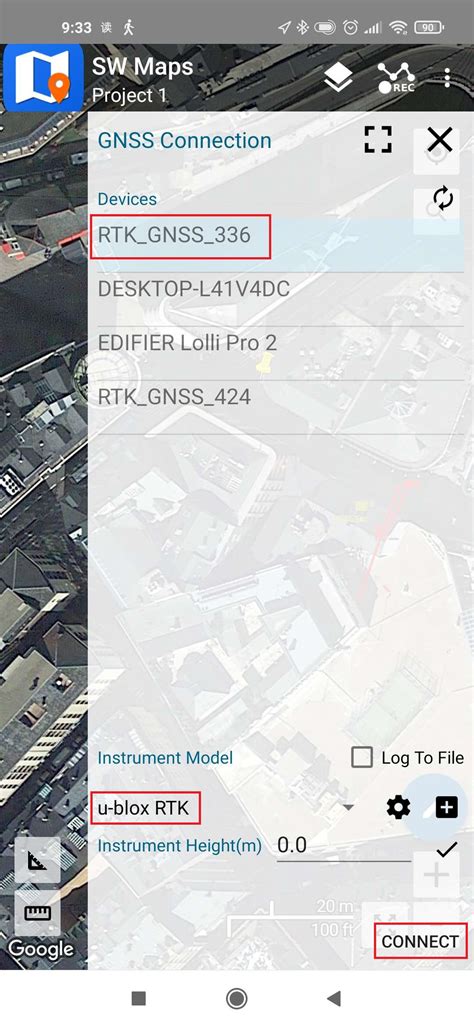 इसका उपयोग कैसे करें: Ardusimple Android पर SW मैप वाले उत्पाद ...