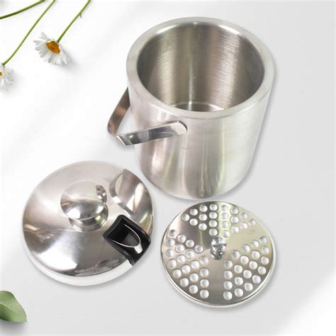 Stainless Steel Ice Buckets with Lid (1.3 Liters Approx) – DeoDap
