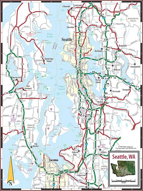 Printable Map Of Puget Sound - Printable Word Searches