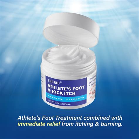 TAGRID Athlete's Foot Treatment Cream 100mL - Jock Itch & Athletes Foot ...