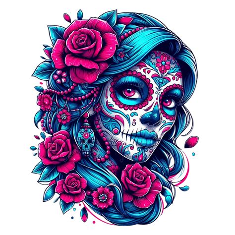 The Art Of Sugar Skull, Sugar Skull, Skull, Art PNG Transparent Image ...