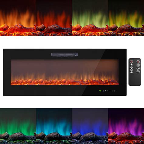 Buy 50 Inch Electric Fireplace Recessed and Wall ed,Electric Fireplace ...