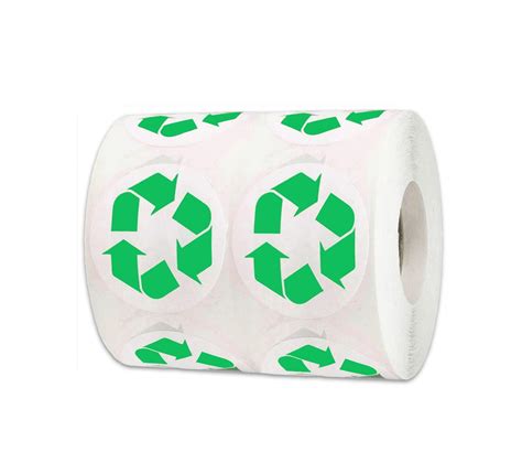 Buy 1.5" Round Recycle Logo Stickers Recycling Symbol Labels Recycle ...