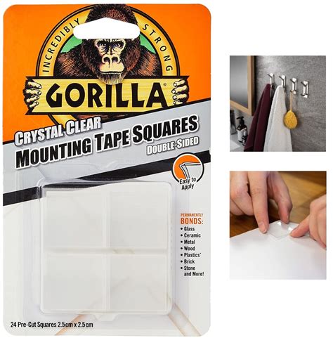 Gorilla Double Sided Tape Adhesive Sticky Pads Squares - Etsy