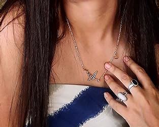 ARZONAI Design Fancy Stylish Heartbeat Stainless Steel Necklace Pendant ...