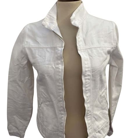 Womens White denim jacket (s)