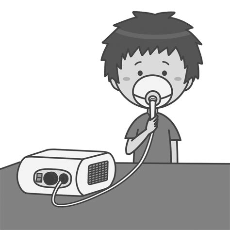 吸入する子どものイラスト🎨【フリー素材】｜看護roo![カンゴルー]