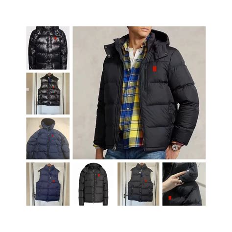 Men's Designer Embroidered Winter Eddie Bauer Down Jacket Thick Cotton ...
