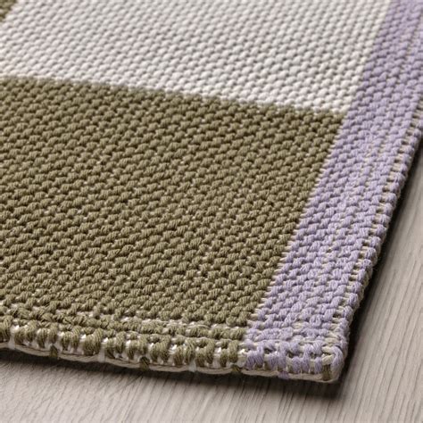 KLASSRUM rug, flatwoven, white/green, 60x120 cm (2'0"x3'11") - IKEA