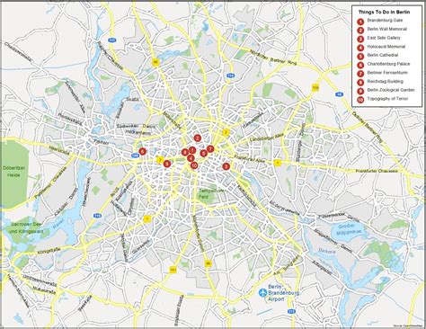 Map of Berlin, Germany - GIS Geography