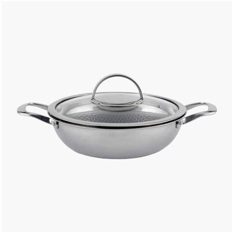 Buy WONDERCHEF Stanton Non-stick Kadhai with Lid - 24 cm from ...