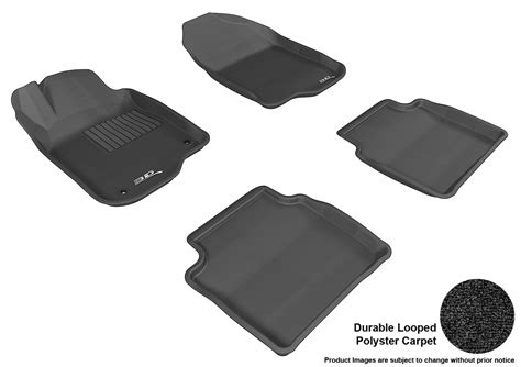 3D MAXpider L1CH04802209 Floor Mat Set; Black; Durable Looped Poly ...