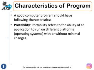 Image result for Name a Feature of a Good Computer Program