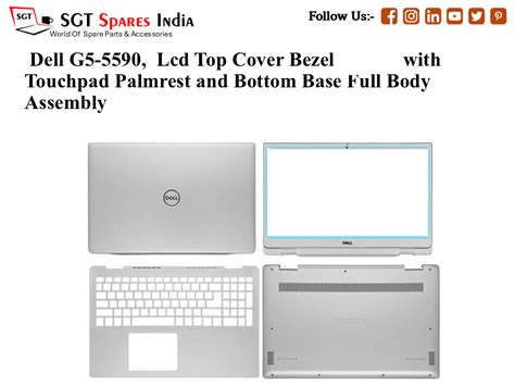 Dell G5- 5590, Laptop Lcd Top Cover Bezel with Touchpad Palmrest and B ...
