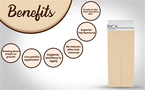 Rica White Chocolate Liposoluble Soft Wax Refill Roll-on Cartridge for ...