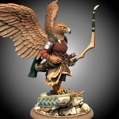 Decided my other main, Grekka the Aarakocran Ranger, was *well* overdue an update, so here's her ...