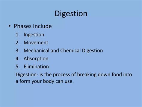 Image result for PowerPoint About Digestive System
