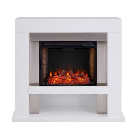 Boston Loft Furnishings 44-in W White with Stainless Steel Free ...