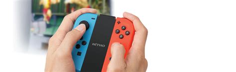 Nitho Charge & Play Grip for Switch Joy-Con Controllers, Rechargeable ...