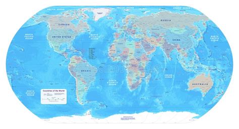 Detailed Labeled World Map 的图像结果