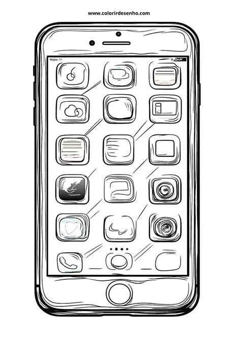 Phone Coloring Pages 的图像结果