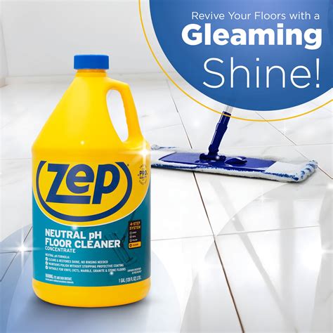 Zep Concentrated Neutral pH Floor Cleaner – Safe on Protective Finishe ...