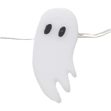 20-Count LED Halloween Ghost String Lights, Battery Operated