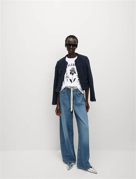 Buy Pure Cotton Embellished T-Shirt at Marks & Spencer