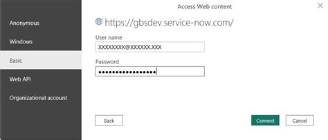 How Connect since Power BI to Service Now - Microsoft Fabric Community