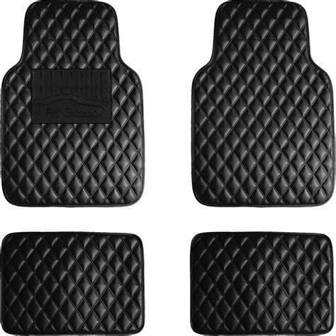 FH Group Faux Leather Floor Mats for Cars - Universal Fit Automotive ...