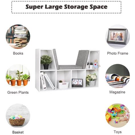 Buy Kids Furniture Child Storage Cabinet Open Bookcase Reading Nook ...