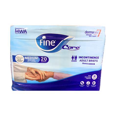 FINE CARE M 75-110 CM 20 PCS حفاضات كبار سن - Tay Pharmacies