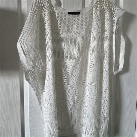 White beach cover up! Oversized fit and... - Depop