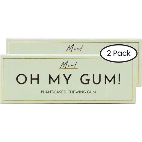Oh My Gum Natural Chewing Gum In Mint Pack 2 | Desertcart INDIA