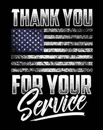 Buy Thank You For Your Service: College Ruled Lined Composition ...