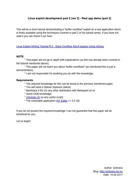 Linux Exploit Development 的图像结果