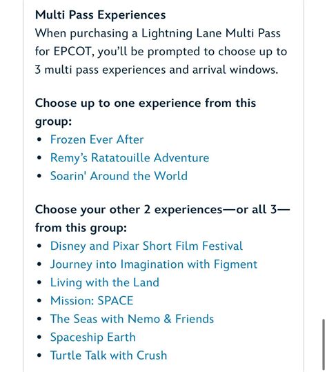 FULL LIST of Disney World Lightning Lane Multi Pass and Single Pass ...