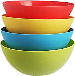 Buy SKUL Food Grade Plastic Microwave Safe Bowl Set (4 Pieces) Online ...