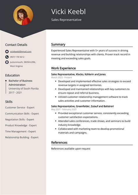 Sales Representative CV Examples (Template & 20+ Tips)