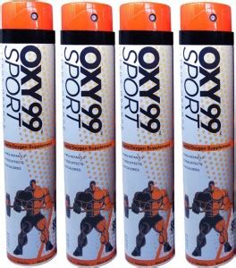 oxy99 sport Portable Oxygen 4 Can Orange Flavor 6000 ml Steel Bottle ...