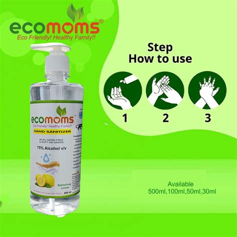 Protect Your Hands with Ecomoms Hand Rub Gel Sanitizer - 500ml
