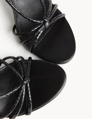 Buckle Strappy Stiletto Heel Sandals