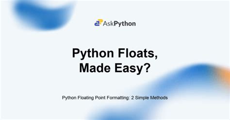 How to Use Floating Point Numbers in Python 的图像结果