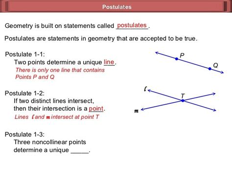 Image result for Postulate Examples Geometry