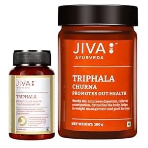 Jiva Triphala 120 Tablet & Triphala Churna 100 gm | Helps to Boost ...
