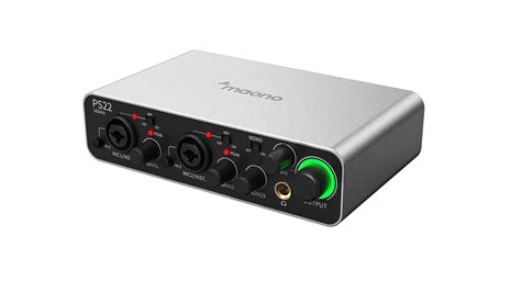 MAONO audio interface, USB Audio Mixer with 60 dB Preamp, 24bit/192kHz ...