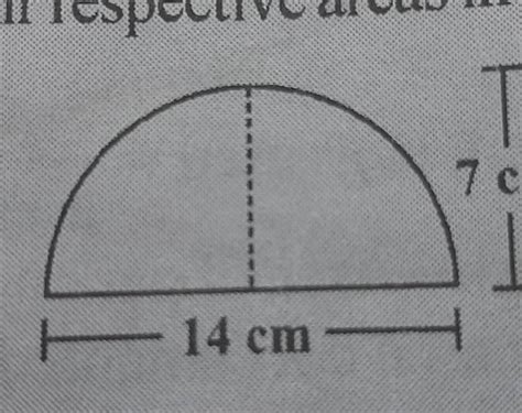 find the perimeter of semi circle - Brainly.in