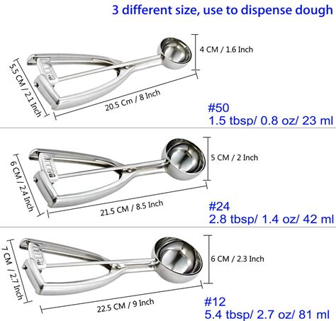 Ice Cream Scoop Sizes