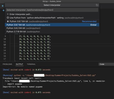 Image result for Pygame ImportError