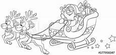 ausmalbilder rentiere weihnachtsmann quot weihnachtsmann im schlitten mit rentieren vektor ausmalbilder rentiere weihnachtsmann quot weihnachtsmann im schlitten mit rentieren vektor
